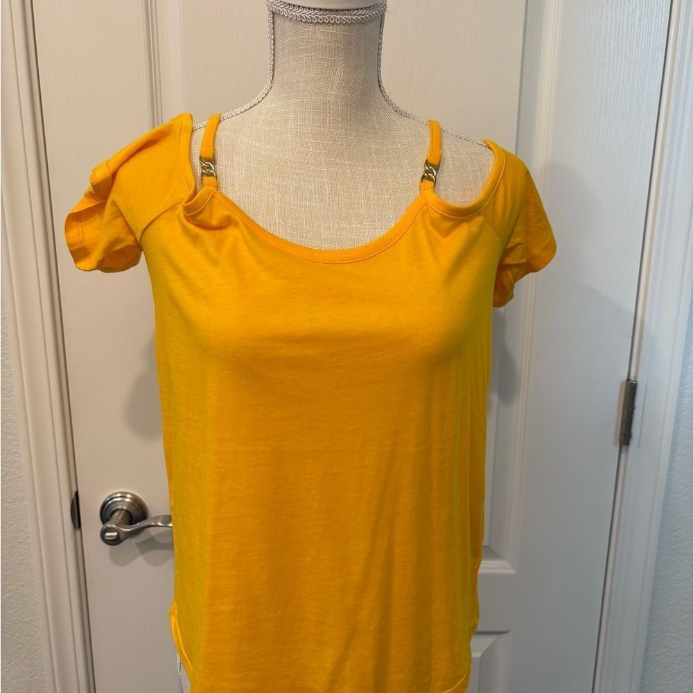 NWT Michael Kors Yellow Short Sleeve Tee